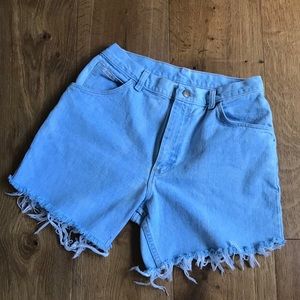 High Waisted 501 Distressed Shorts